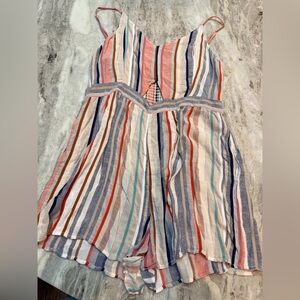 American Eagle Outfitters Striped Empire Waist Cami Top XL